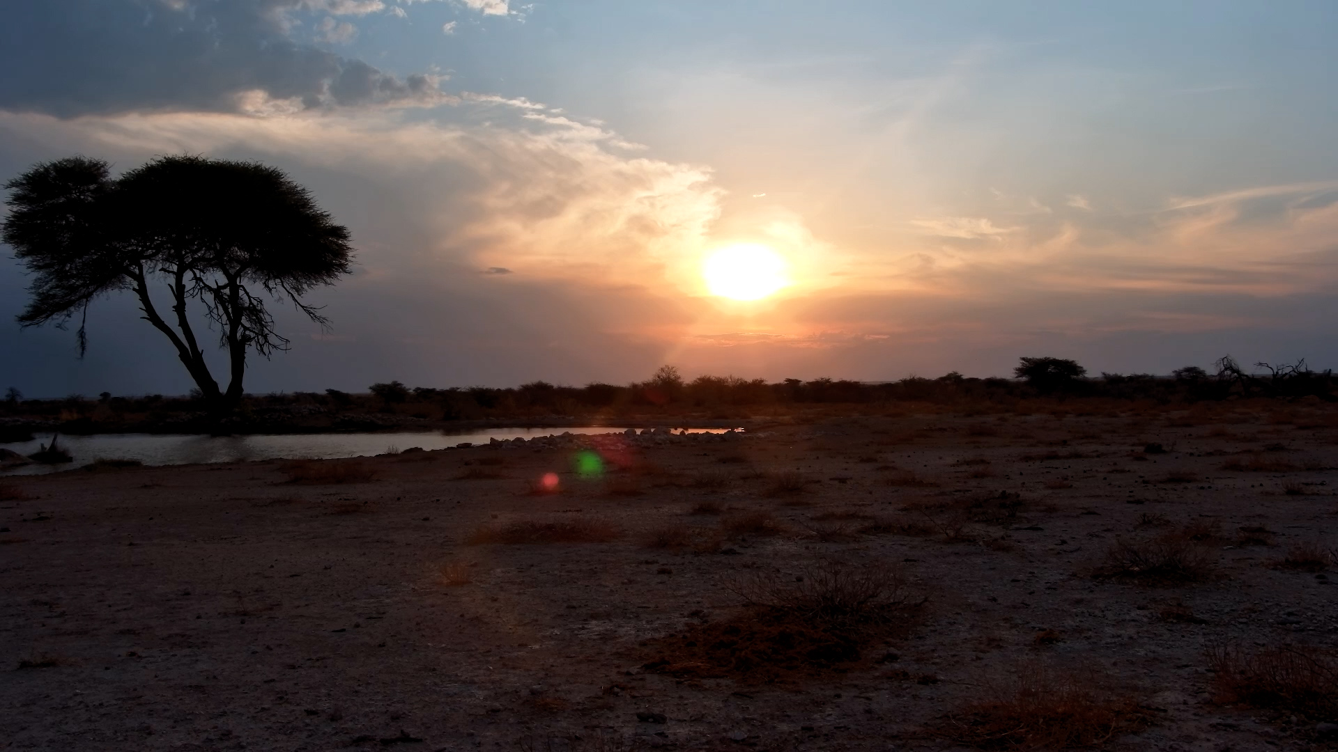 Evening Glow at The Fort Waterhole